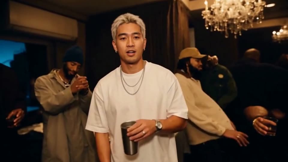 Burning Bridges AI rap meme example: our AI-made remake with two AI-made characters